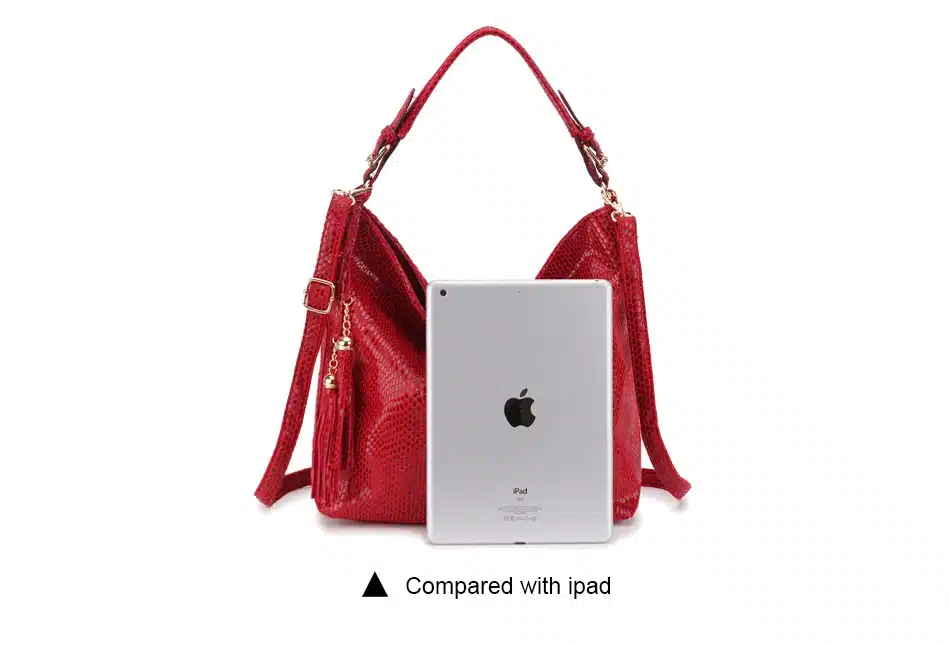 Fashion Leather Women Handbags Hobo Tassel Women Shoulder Bags Big Red Ladies Hand bags Female Crossbody Bags for women 2019 14
