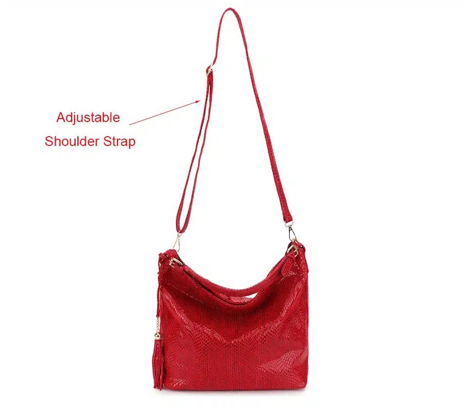 Fashion Leather Women Handbags Hobo Tassel Women Shoulder Bags Big Red Ladies Hand bags Female Crossbody Bags for women 2019 19