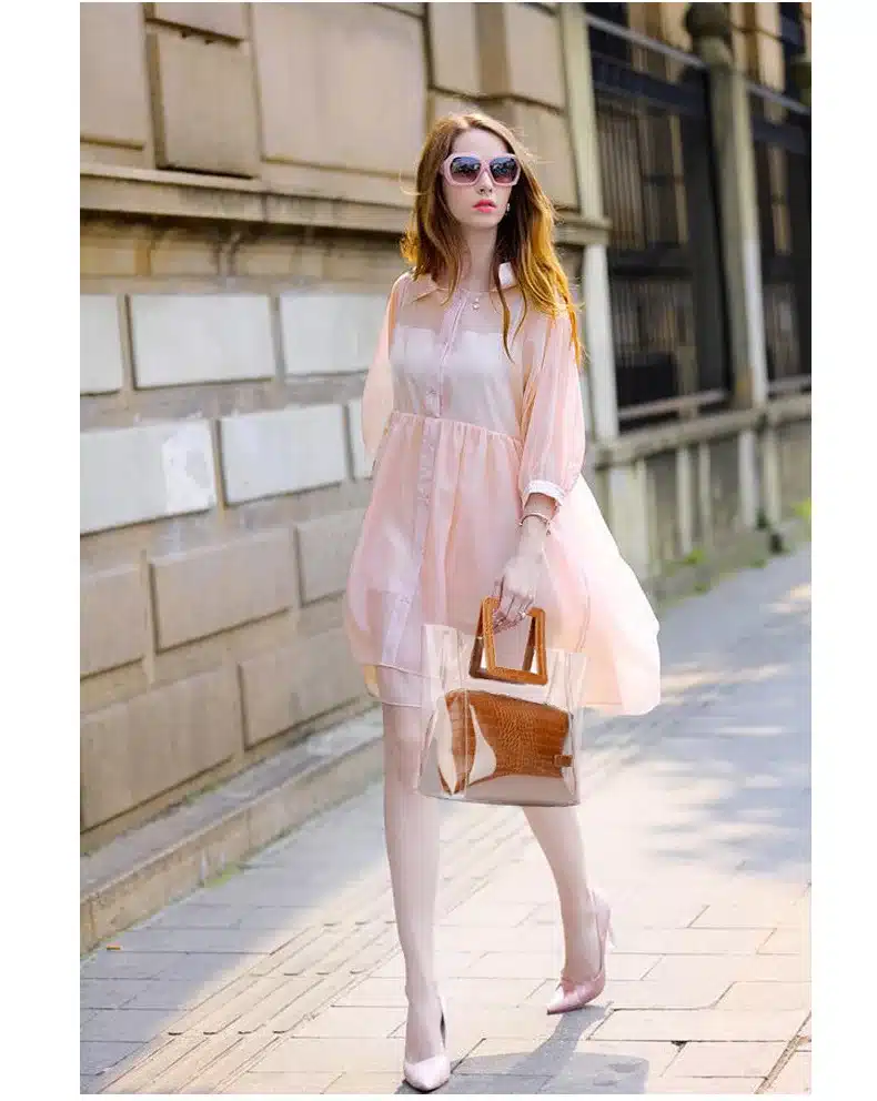 RanHuang 2019 Women Composite Bags Transparent Handbags Women's Fashion Beach Bags Summer Shoulder Bags Casual Handbags A1235 13