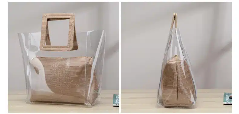 RanHuang 2019 Women Composite Bags Transparent Handbags Women's Fashion Beach Bags Summer Shoulder Bags Casual Handbags A1235 20