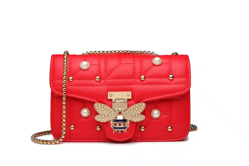 2019 Brands Designer Women Shoulder Bag Chain Strap Flap ladies leather Handbags Messenger Bag women Clutch Bag bee Buckle purse 9