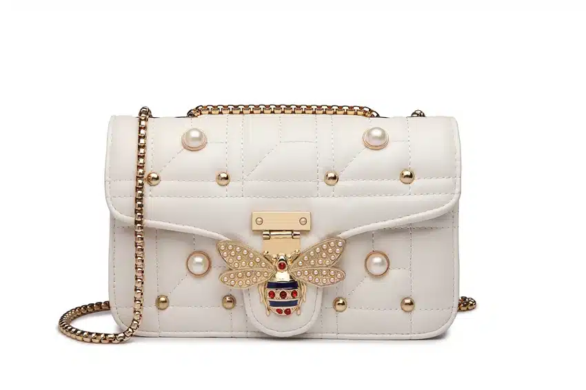 2019 Brands Designer Women Shoulder Bag Chain Strap Flap ladies leather Handbags Messenger Bag women Clutch Bag bee Buckle purse 18