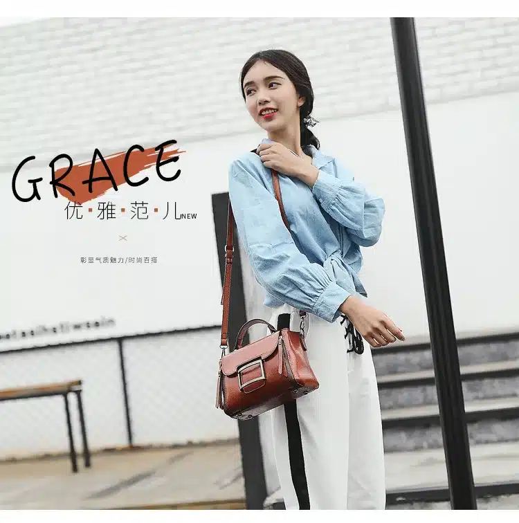 2019 Spring Real Genuine Leather Handbag Handbags Woman Small Vintage Crossbody Bags For Women Shoulder Messenger Bag Female 11