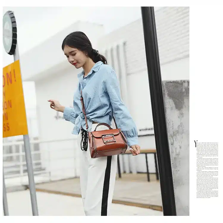2019 Spring Real Genuine Leather Handbag Handbags Woman Small Vintage Crossbody Bags For Women Shoulder Messenger Bag Female 21