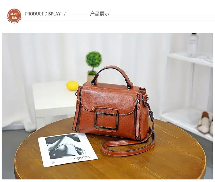 2019 Spring Real Genuine Leather Handbag Handbags Woman Small Vintage Crossbody Bags For Women Shoulder Messenger Bag Female 22