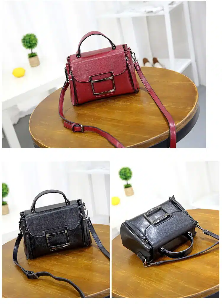 2019 Spring Real Genuine Leather Handbag Handbags Woman Small Vintage Crossbody Bags For Women Shoulder Messenger Bag Female 26