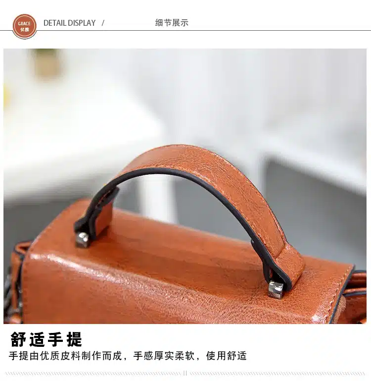 2019 Spring Real Genuine Leather Handbag Handbags Woman Small Vintage Crossbody Bags For Women Shoulder Messenger Bag Female 27