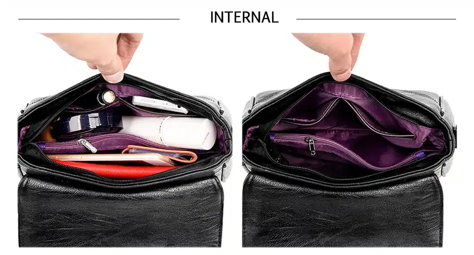 2019 New Soft Crossbody Bags For Women Pu Leather Handbags Designer Women Shoulder Bags High Quality Solid Women Messenger Bags 7