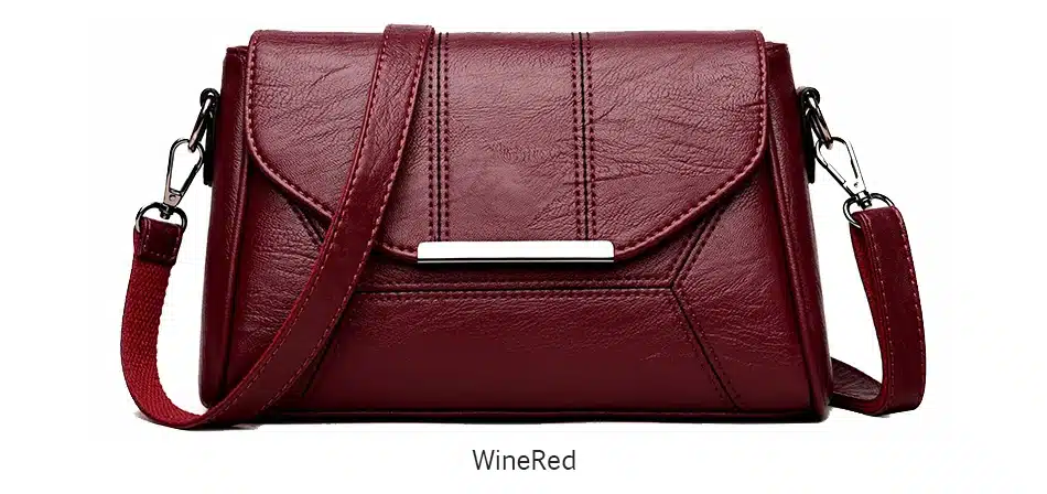 2019 New Soft Crossbody Bags For Women Pu Leather Handbags Designer Women Shoulder Bags High Quality Solid Women Messenger Bags 14