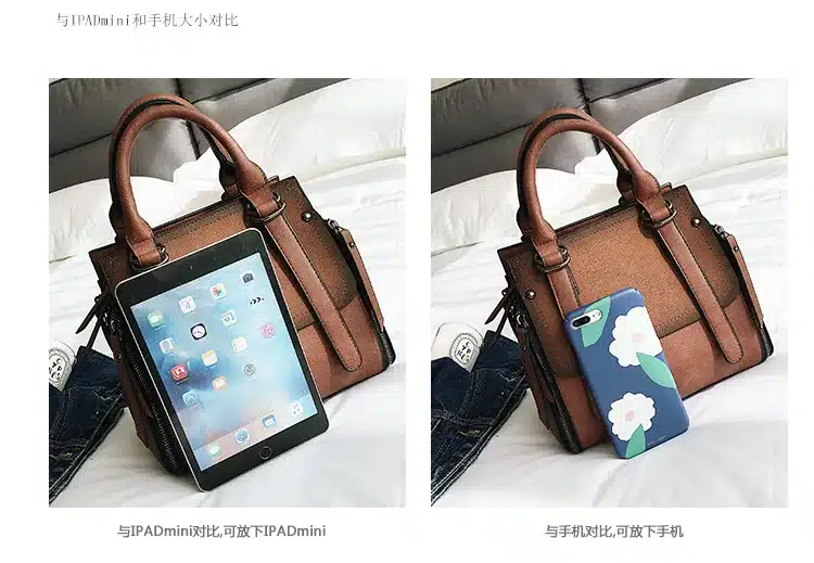 European style Fashion New Women Handbags 2019 High quality Matte PU Leather Portable Shoulder bag Ladies Hit color Big Tote bag 13