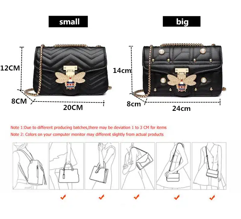 Chain Shoulder bags for women 2019 Luxury Handbags Women Bags Designer Famous Brands Messenger Ladies Leather Handbag Sac A Main 9