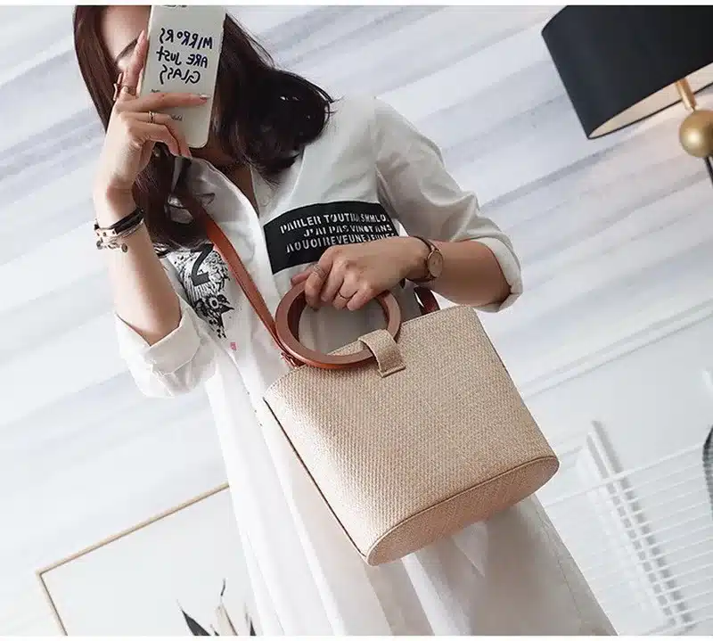 DIINOVIVO Bohemia Style Women's Summer Bags New 2019 Bag Shoulder Straw Bags Beach Bag INS Popular Simple Lady Handbag WHDV0019 1