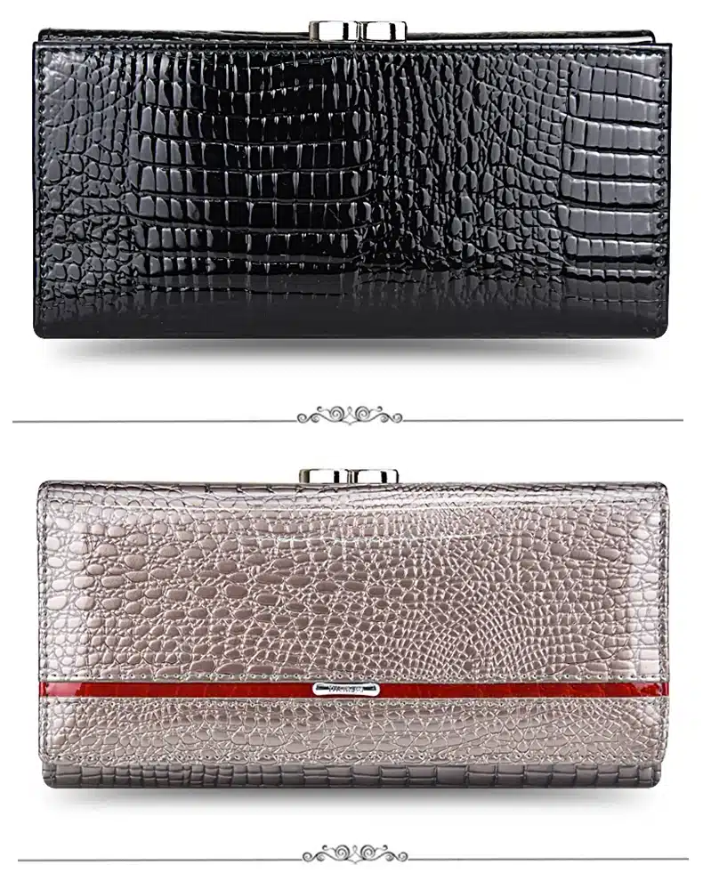 DICIHAYA Brand Genuine Leather Women Wallets Crocodile Print Long Hasp Zipper Wallet Ladies Clutch Bag Purse Female Luxury 2019 21