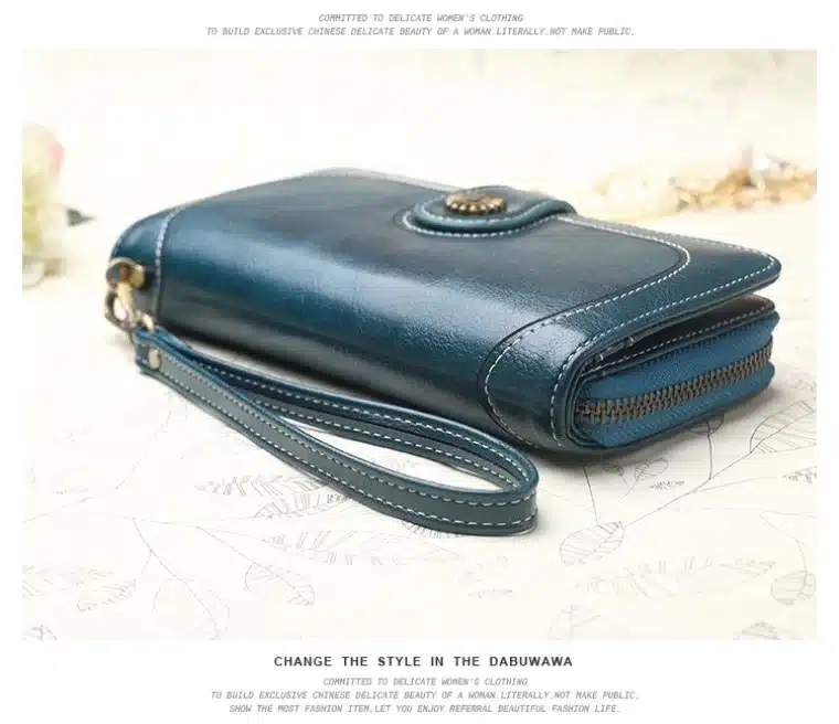 2019 New Vintage Button Phone Purses Women Wallets Female Purse Leather Brand Retro Ladies Long Zipper Woman Wallet Card Clutch 18