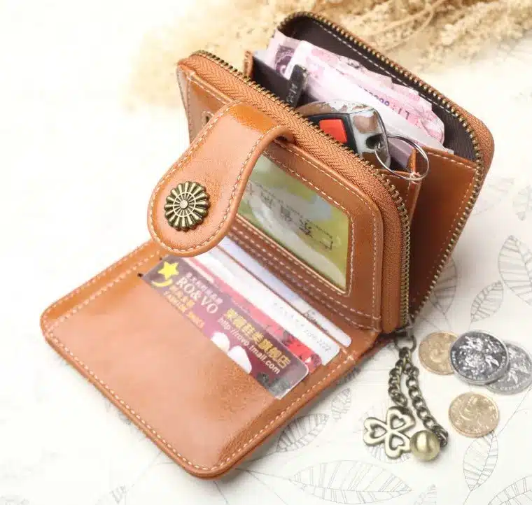 2019 New Vintage Button Phone Purses Women Wallets Female Purse Leather Brand Retro Ladies Long Zipper Woman Wallet Card Clutch 20