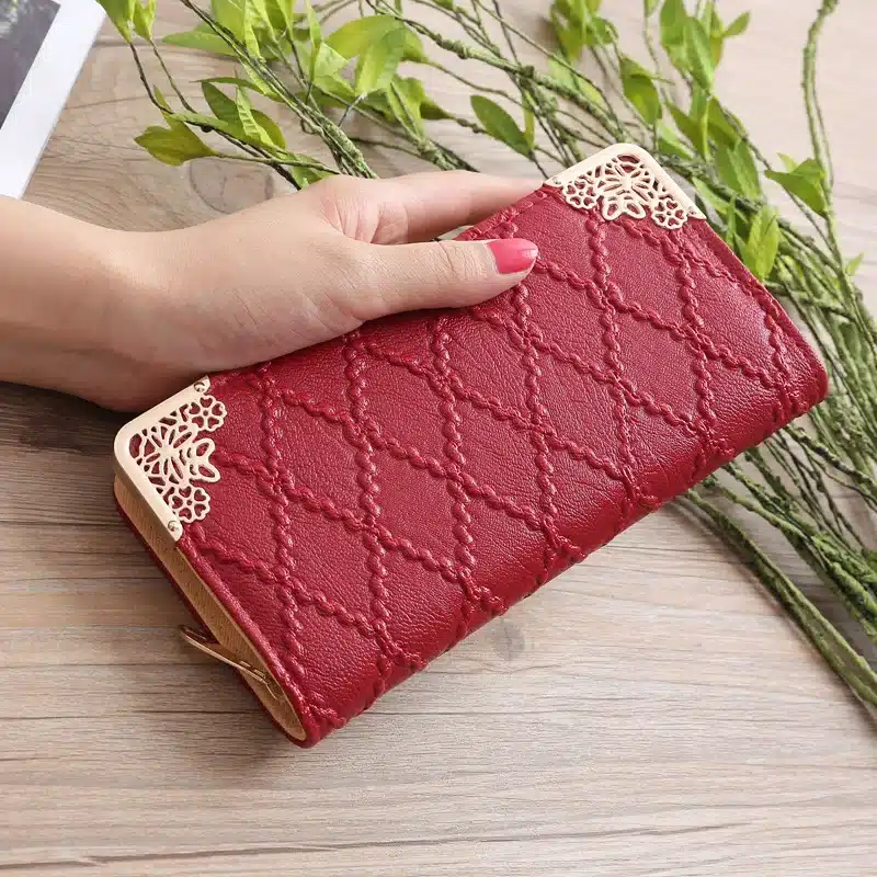 2019 New Girl Purse Black Korean Women's Wallet Long Fashion Clutch Bag Diamond Buckle Wallet Card Bags Evening Bag Wallets Men 19