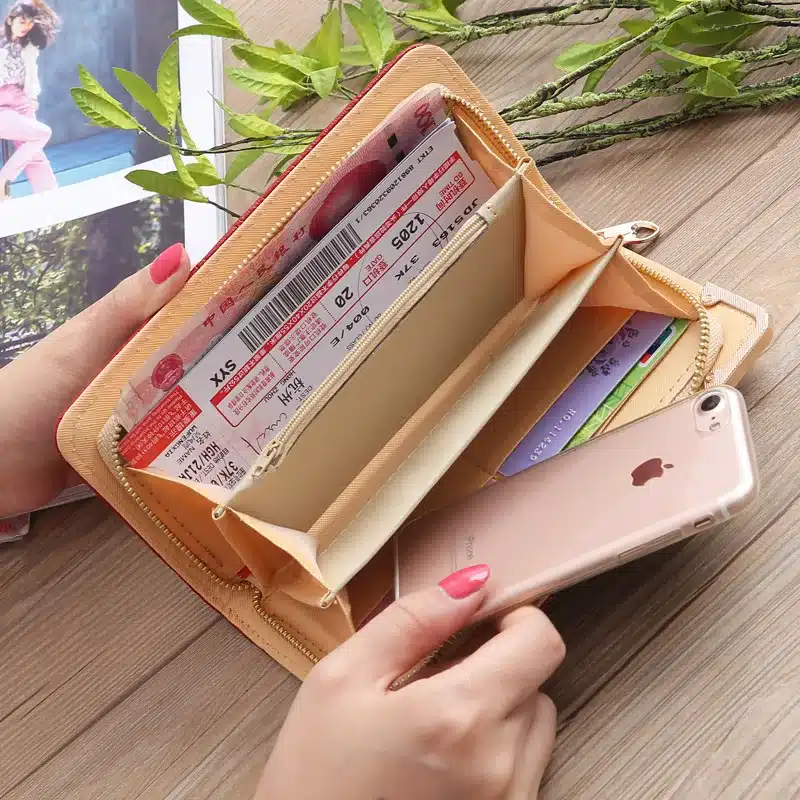 2019 New Girl Purse Black Korean Women's Wallet Long Fashion Clutch Bag Diamond Buckle Wallet Card Bags Evening Bag Wallets Men 22