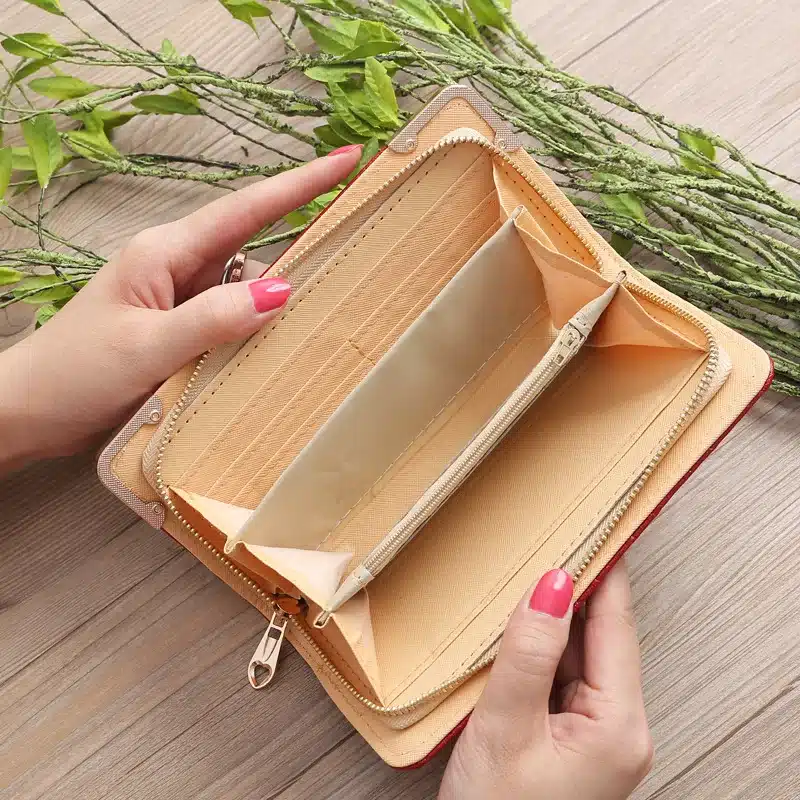 2019 New Girl Purse Black Korean Women's Wallet Long Fashion Clutch Bag Diamond Buckle Wallet Card Bags Evening Bag Wallets Men 26