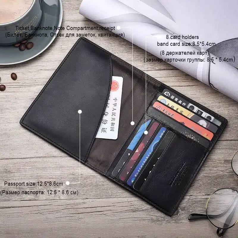 2019 New Travel Passport Cover Card Case Women Men Travel Credit Card Holder Travel ID Document Passport Holder 24 Bits Card Bag 22
