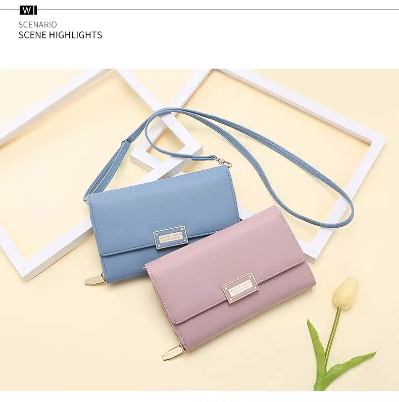 WEICHEN 2019 New Multi-functiona Ladies Shoulder Bag & Clutch Big Capacity Leather Female Wallet Purses Messenger Bag Women NEW 22