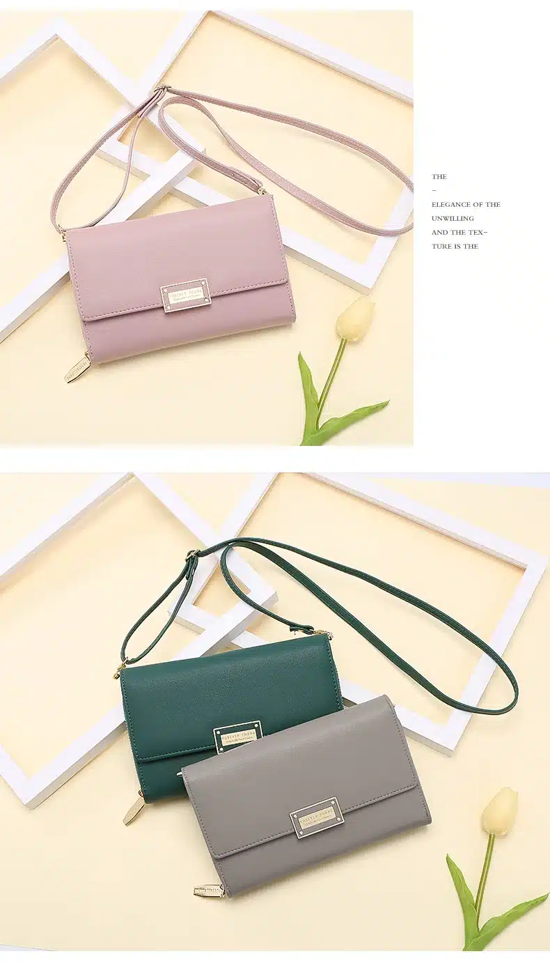WEICHEN 2019 New Multi-functiona Ladies Shoulder Bag & Clutch Big Capacity Leather Female Wallet Purses Messenger Bag Women NEW 23
