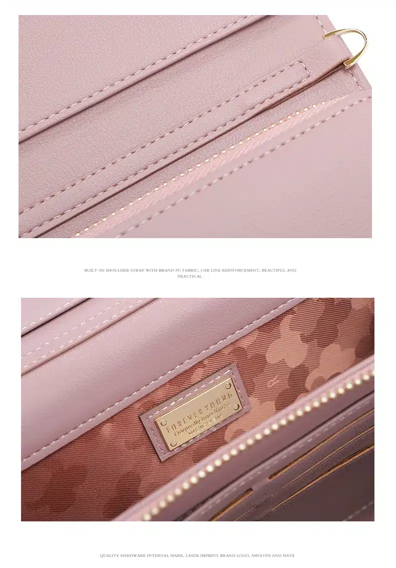 WEICHEN 2019 New Multi-functiona Ladies Shoulder Bag & Clutch Big Capacity Leather Female Wallet Purses Messenger Bag Women NEW 29