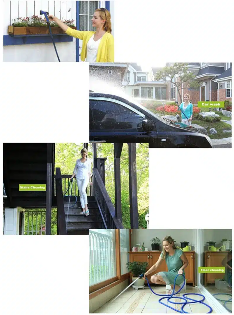 Hot Selling 25FT-100FT Garden Hose Expandable Magic Flexible Water Hose EU Hose Plastic Hoses Pipe With Spray Gun To Watering 17