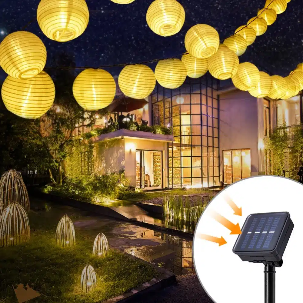 Solar String Lights Lantern Ball 20/30LED Solar Lamp Christmas Fairy Lights for Party Holiday Outdoor Garden Decoration 13