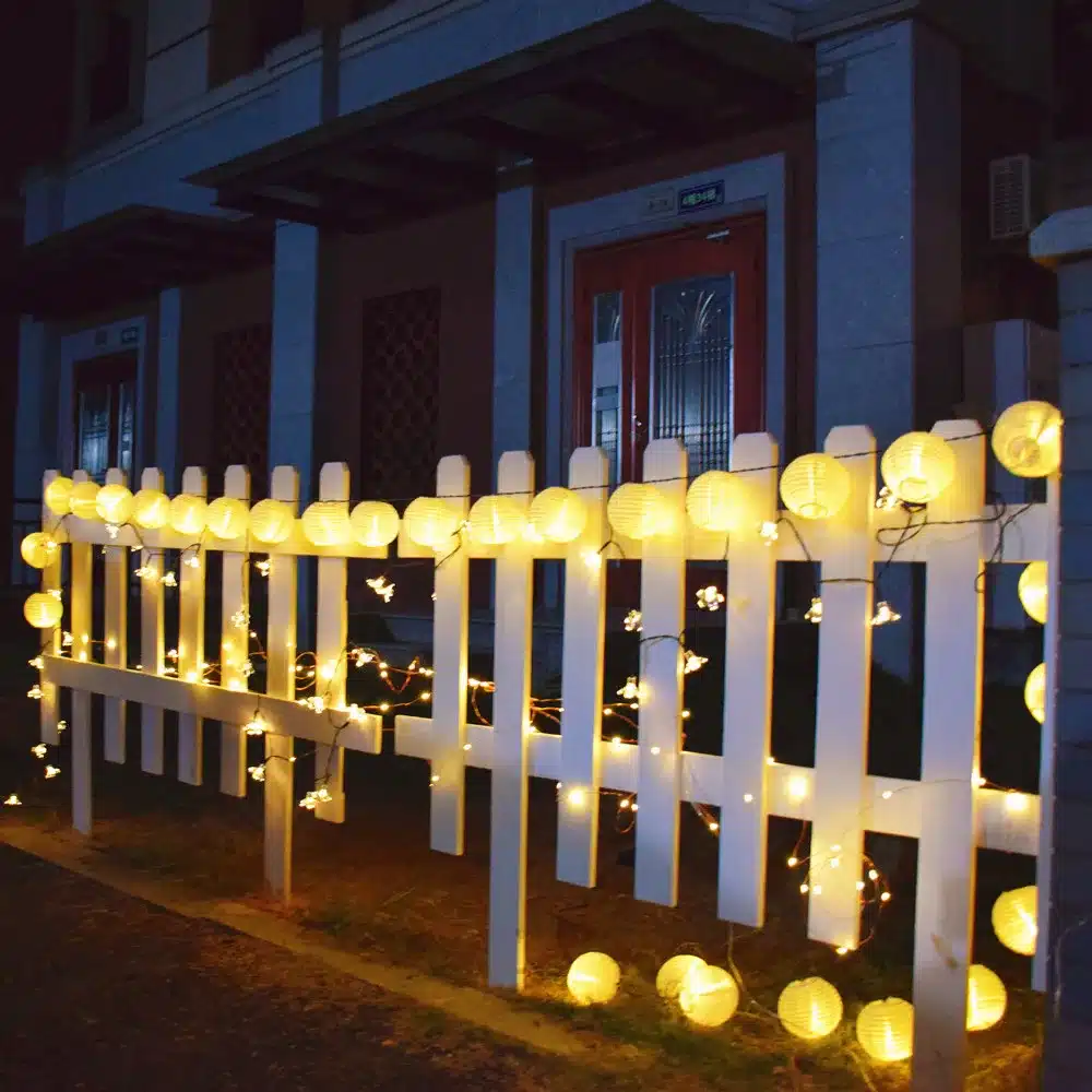 Solar String Lights Lantern Ball 20/30LED Solar Lamp Christmas Fairy Lights for Party Holiday Outdoor Garden Decoration 15