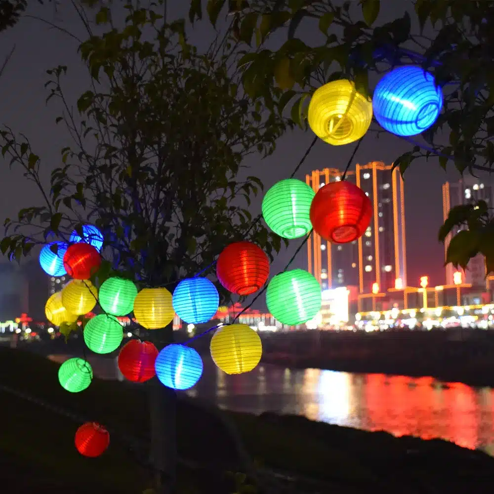 Solar String Lights Lantern Ball 20/30LED Solar Lamp Christmas Fairy Lights for Party Holiday Outdoor Garden Decoration 16