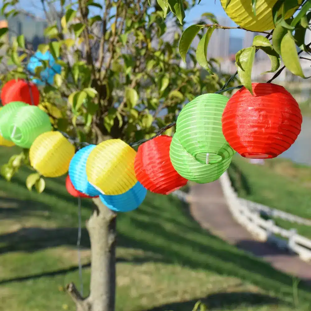 Solar String Lights Lantern Ball 20/30LED Solar Lamp Christmas Fairy Lights for Party Holiday Outdoor Garden Decoration 18