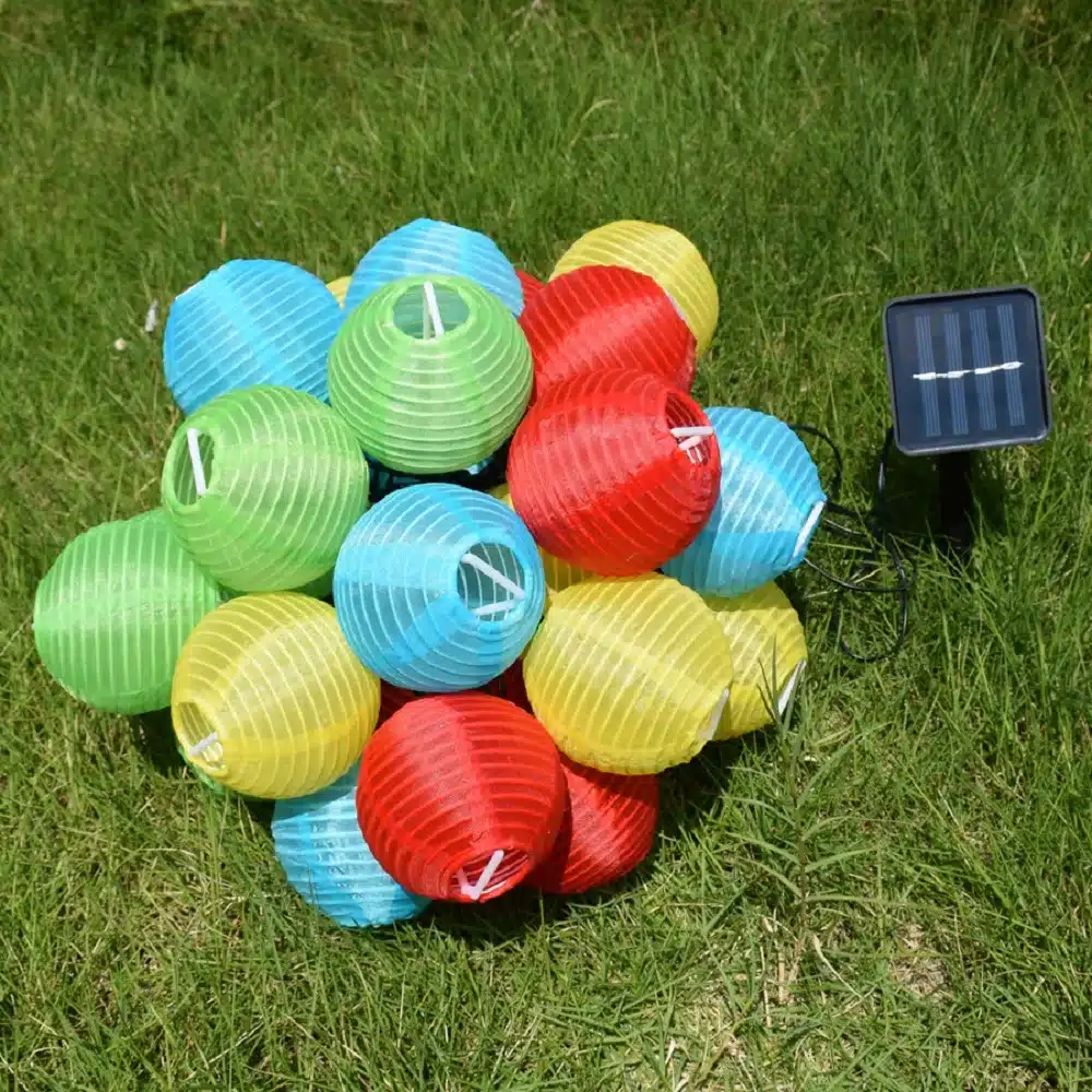 Solar String Lights Lantern Ball 20/30LED Solar Lamp Christmas Fairy Lights for Party Holiday Outdoor Garden Decoration 19