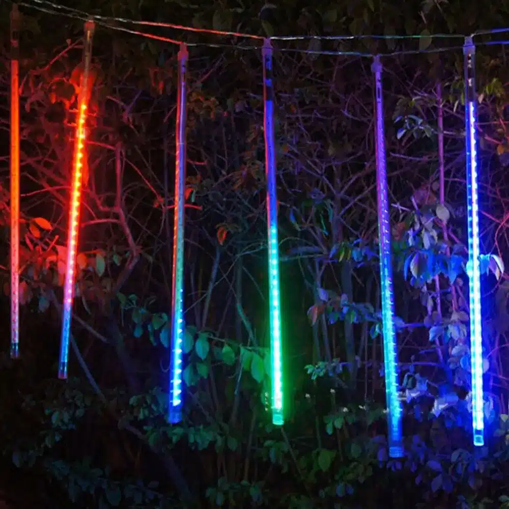 50cm 30cm 20cm waterproof Meteor Shower Rain Tubes Led Light Lamp 240V EU Plug Christmas Light Wedding Garden Decoration Xmas 11