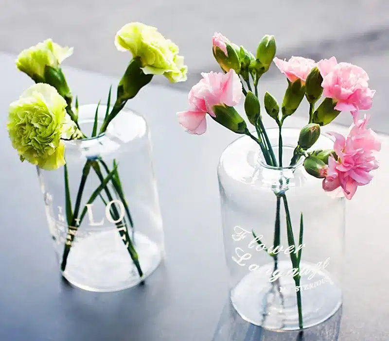 Nordic Style Glass Mini Vase Wedding Decoration Flower Vase Container Vaso Home Decor Tabletop Glass Vase Garden Decor Planter 27