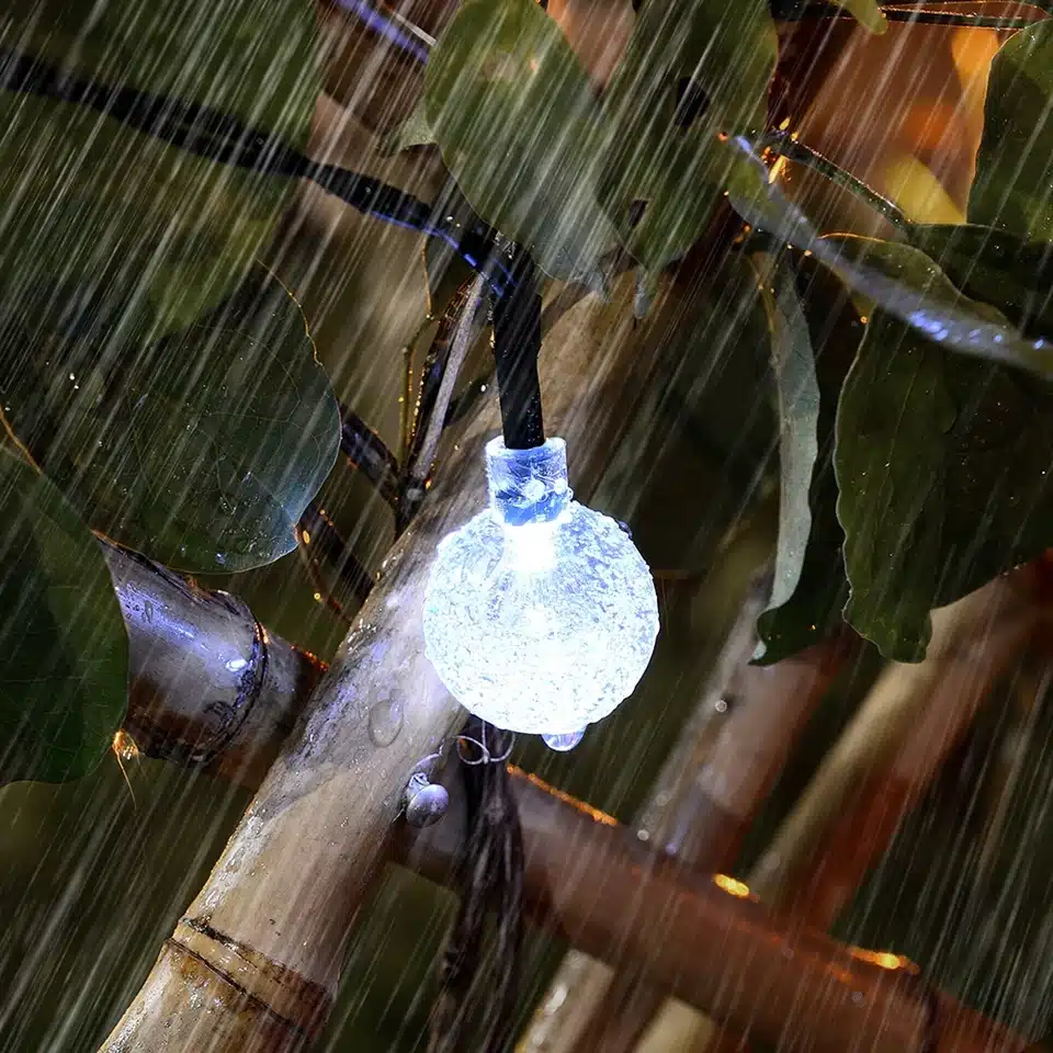 OSIDEN Solar Lamp 5M 20Led Crystal Ball Globe luz Waterproof Warm White Fairy Light Garden Decoration Outdoor Solar Led String 21