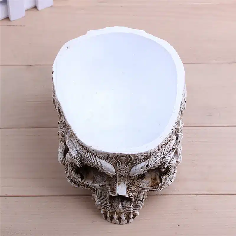 P-flame white antique sculpture skull garden decoration flower pot item storage tank container decoration home decoration resin 15
