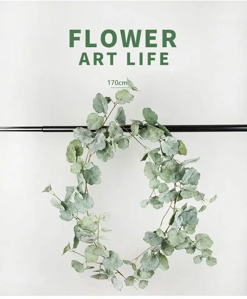 Artificial willow vine begonia leaves simulation plant green ivy rattan garland wedding Garden home hotel decorative flowers 11