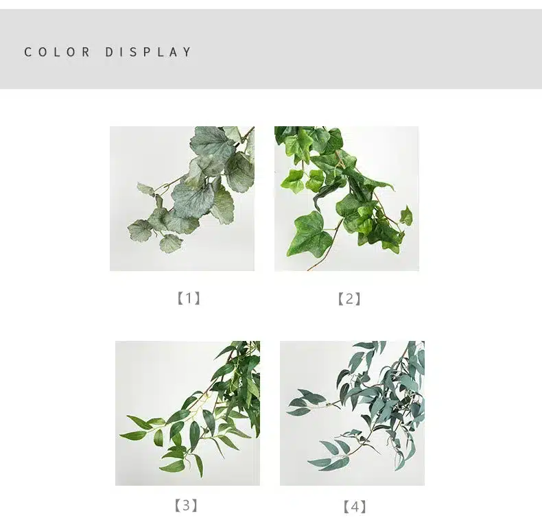 Artificial willow vine begonia leaves simulation plant green ivy rattan garland wedding Garden home hotel decorative flowers 13