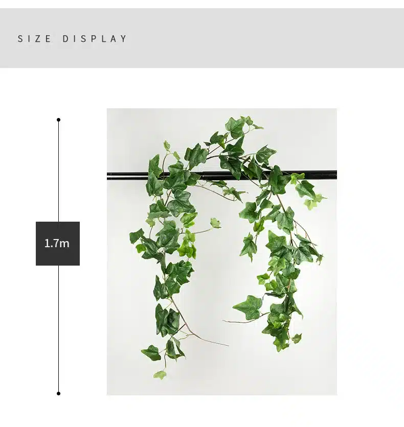 Artificial willow vine begonia leaves simulation plant green ivy rattan garland wedding Garden home hotel decorative flowers 14
