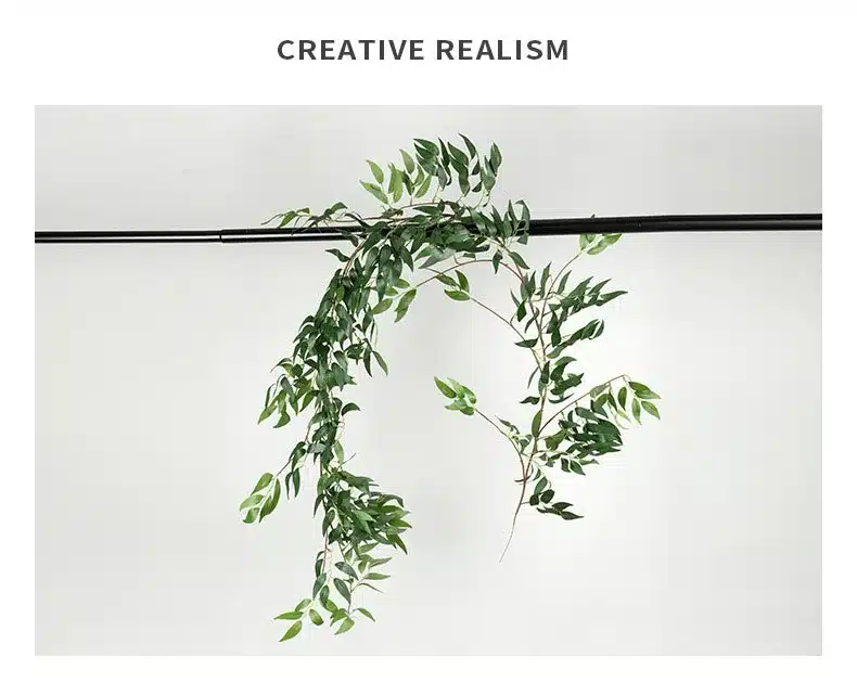 Artificial willow vine begonia leaves simulation plant green ivy rattan garland wedding Garden home hotel decorative flowers 17