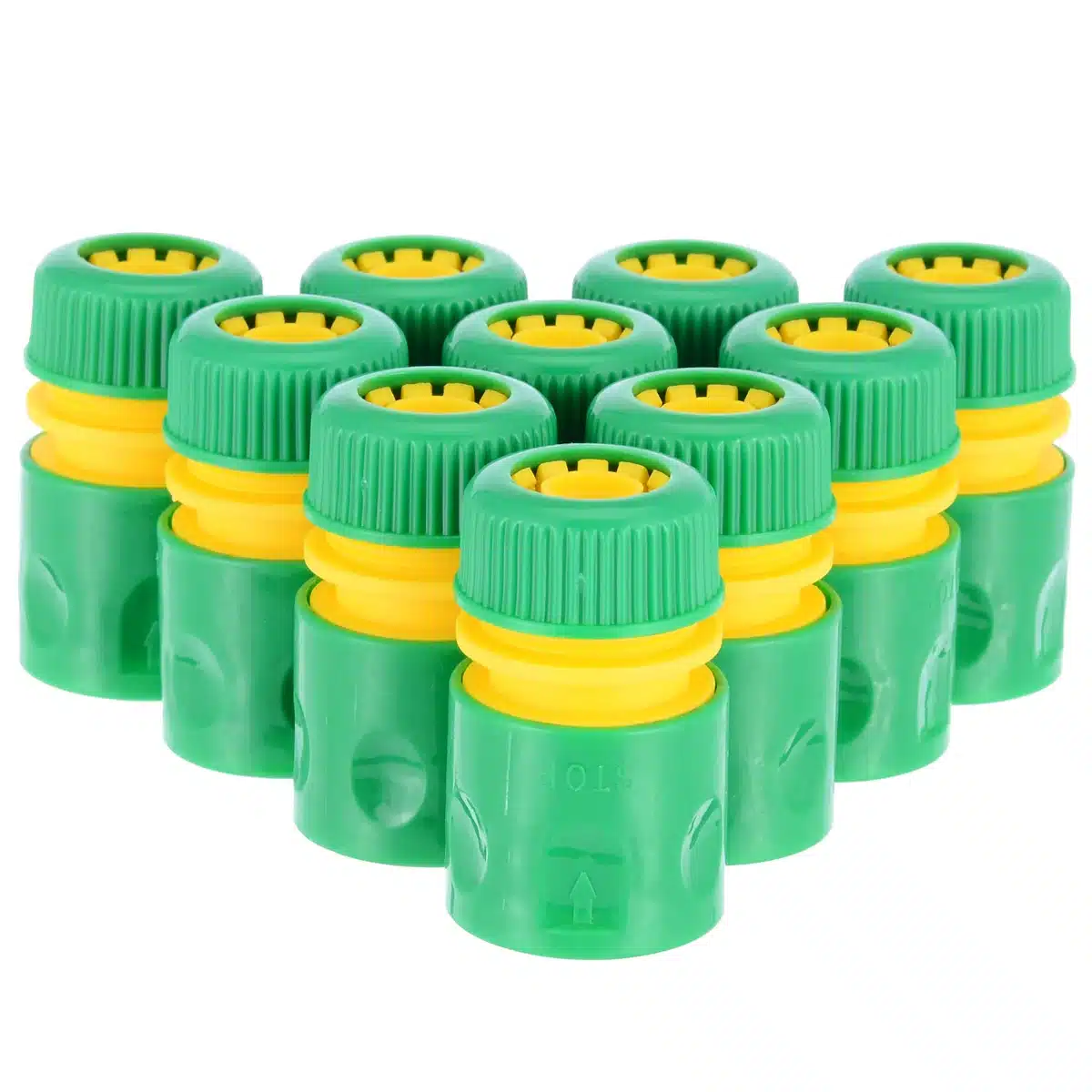 Mayitr 10pcs 1/2"Adapter Plug Coupling Quick Coupling Hose Connector Hose Garden Water Connection Irrigation Tool Kit 3