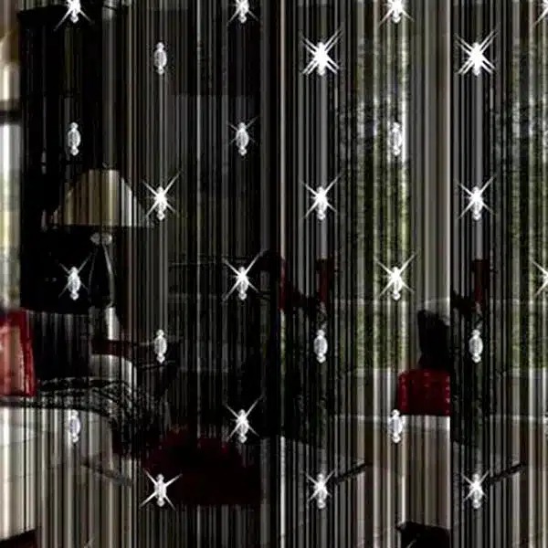 High Quality Romantic Home Decorative String Curtain With 3 Beads Door Window Panel Room Divider for Hotel Room Decor VB447 P30 4