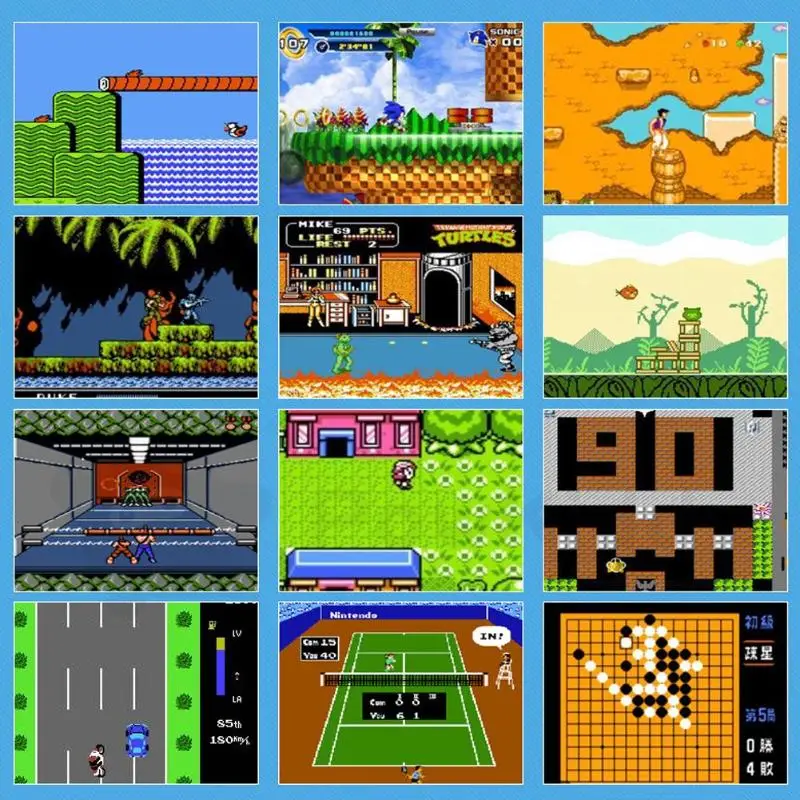 X6 4.3inch Portable Video Game Console built in 1000 free game Handheld 8G Memory Game Machine Game Player with 30 pixels camera 14