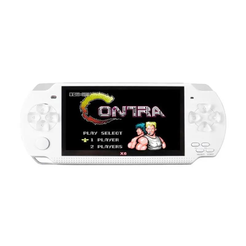 X6 4.3inch Portable Video Game Console built in 1000 free game Handheld 8G Memory Game Machine Game Player with 30 pixels camera 18