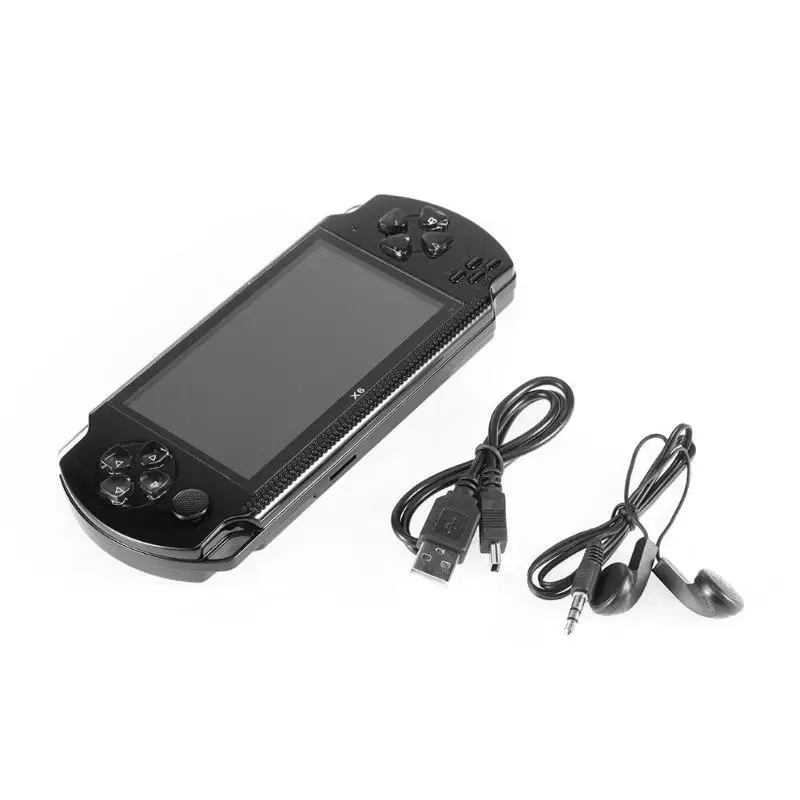 X6 4.3inch Portable Video Game Console built in 1000 free game Handheld 8G Memory Game Machine Game Player with 30 pixels camera 19