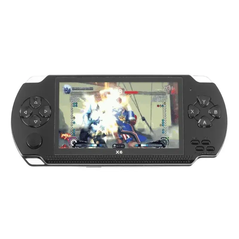X6 4.3inch Portable Video Game Console built in 1000 free game Handheld 8G Memory Game Machine Game Player with 30 pixels camera 20