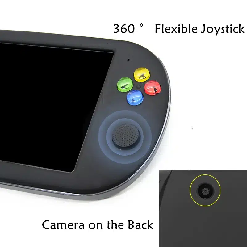 HaoLongGCP Handheld 7 inch Retro Video Game Console for ps1 for neogeo 8/16/32 bit games 8GB with 1500 free games support TV Out 22