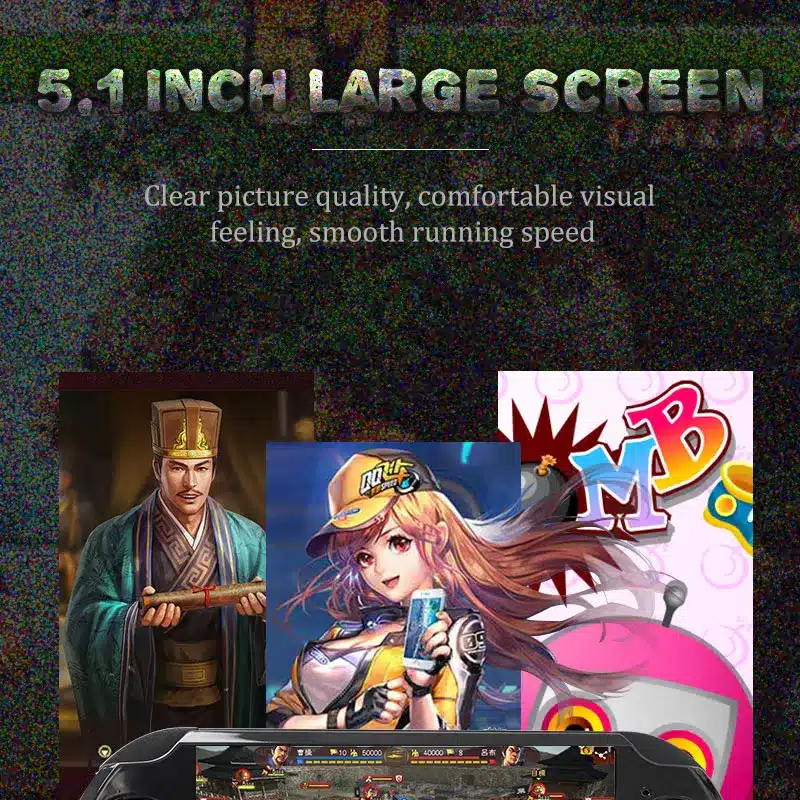5.0 Inch Large Screen Built in 10000+ Games Handheld Game Player Support TV Out Put With Camera Multimedia Video Game Console 2
