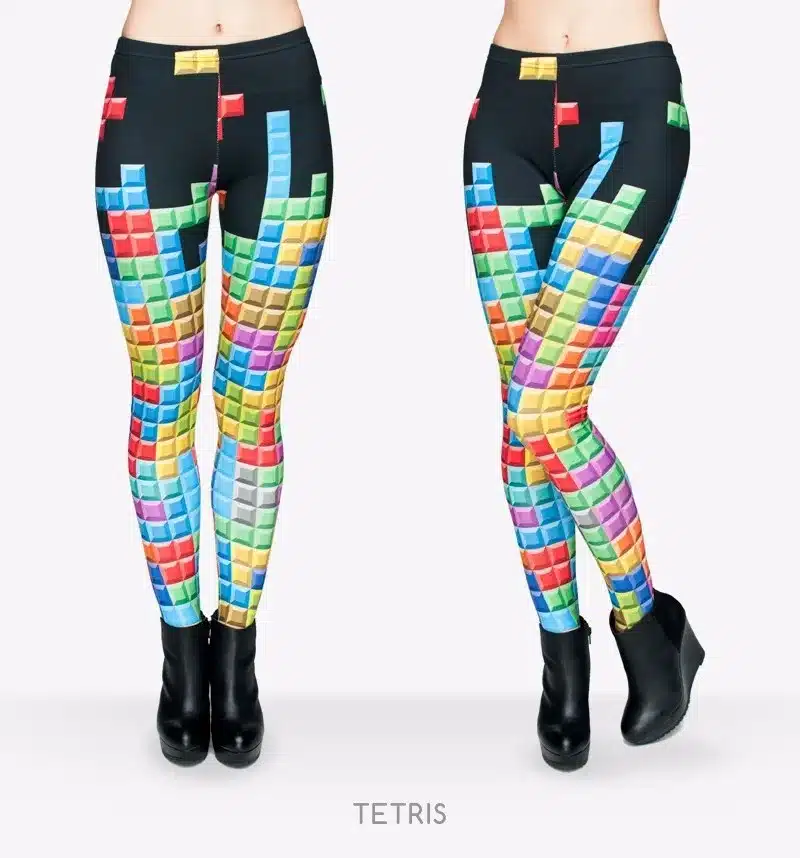 New 3D Printing Striped Women Leggings Tetris Sexy Leggins Tayt Fitness Legging Calzas Mujer Swarm Winter Jeggings Soft legins 4