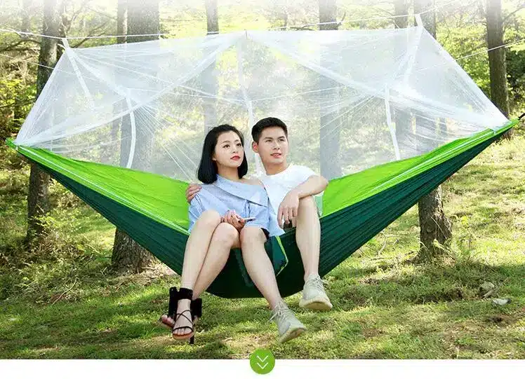 Ultralight Outdoor Camping Hunting Mosquito Net Parachute Hammock 2 Person Flyknit Hamaca Garden Hamak Hanging Bed Leisure Hamac 7